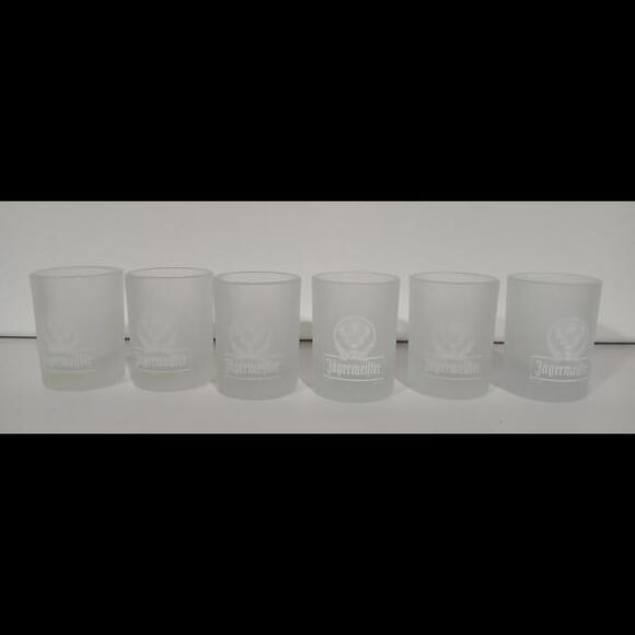Jäegermeister 3.5" Frosted Shot Glass Set of‎ 6 - Picture 2 of 3